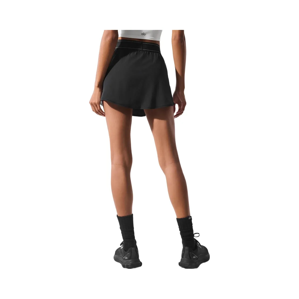 Alo Women's Match Point Tennis Skirt - Black