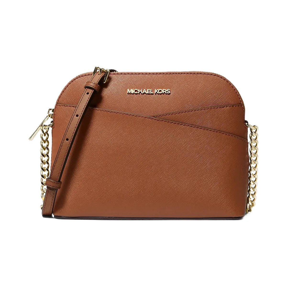 Michael Kors Jet Set Travel Medium Dome Crossbody Bag Luggage