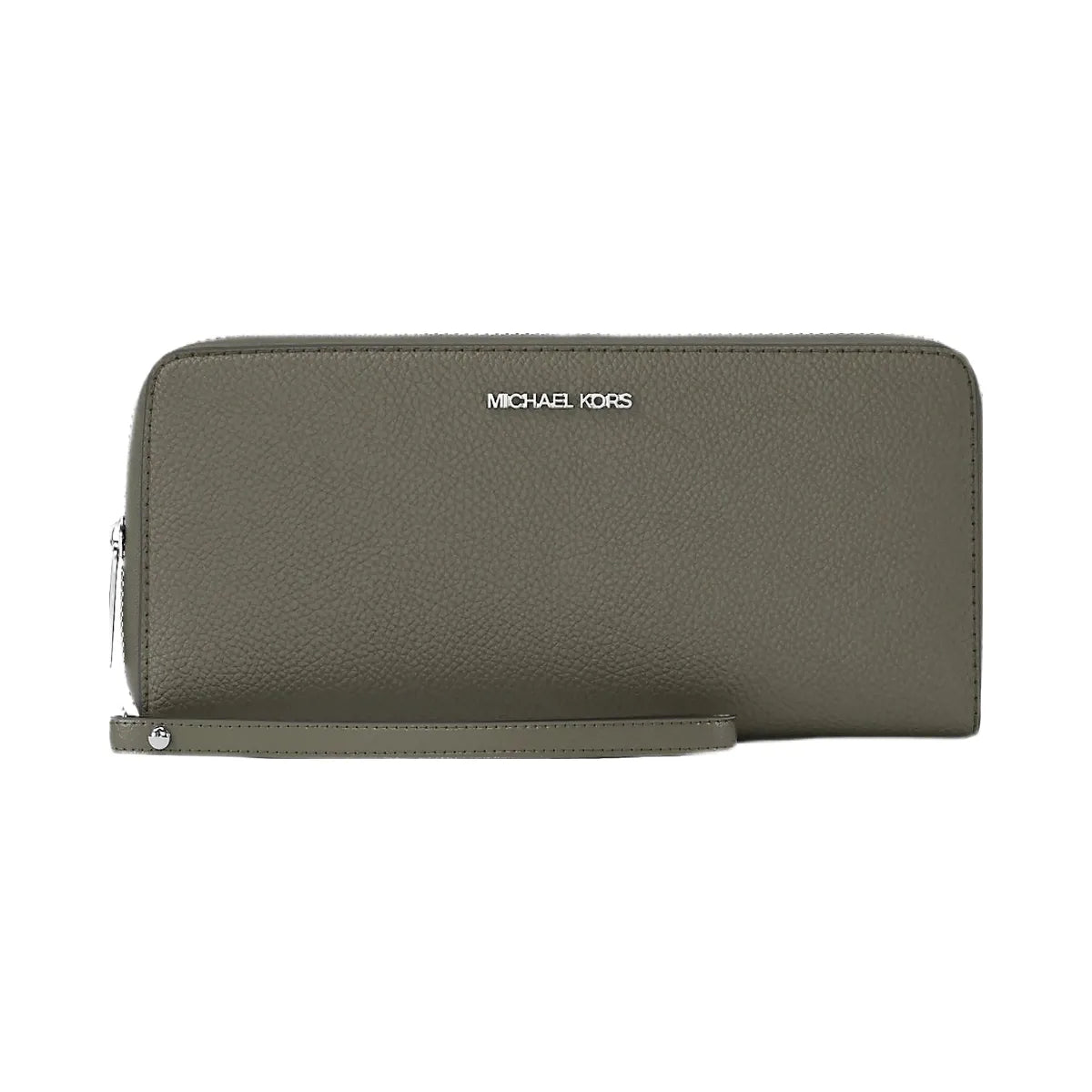 Michael Kors Large Pebbled Leather Continental Wallet Olive
