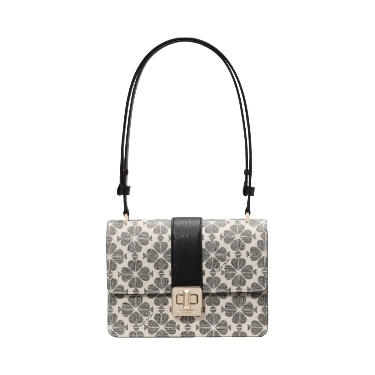 Kate Spade Flower Small Flap Shoulder Bag Black Multi