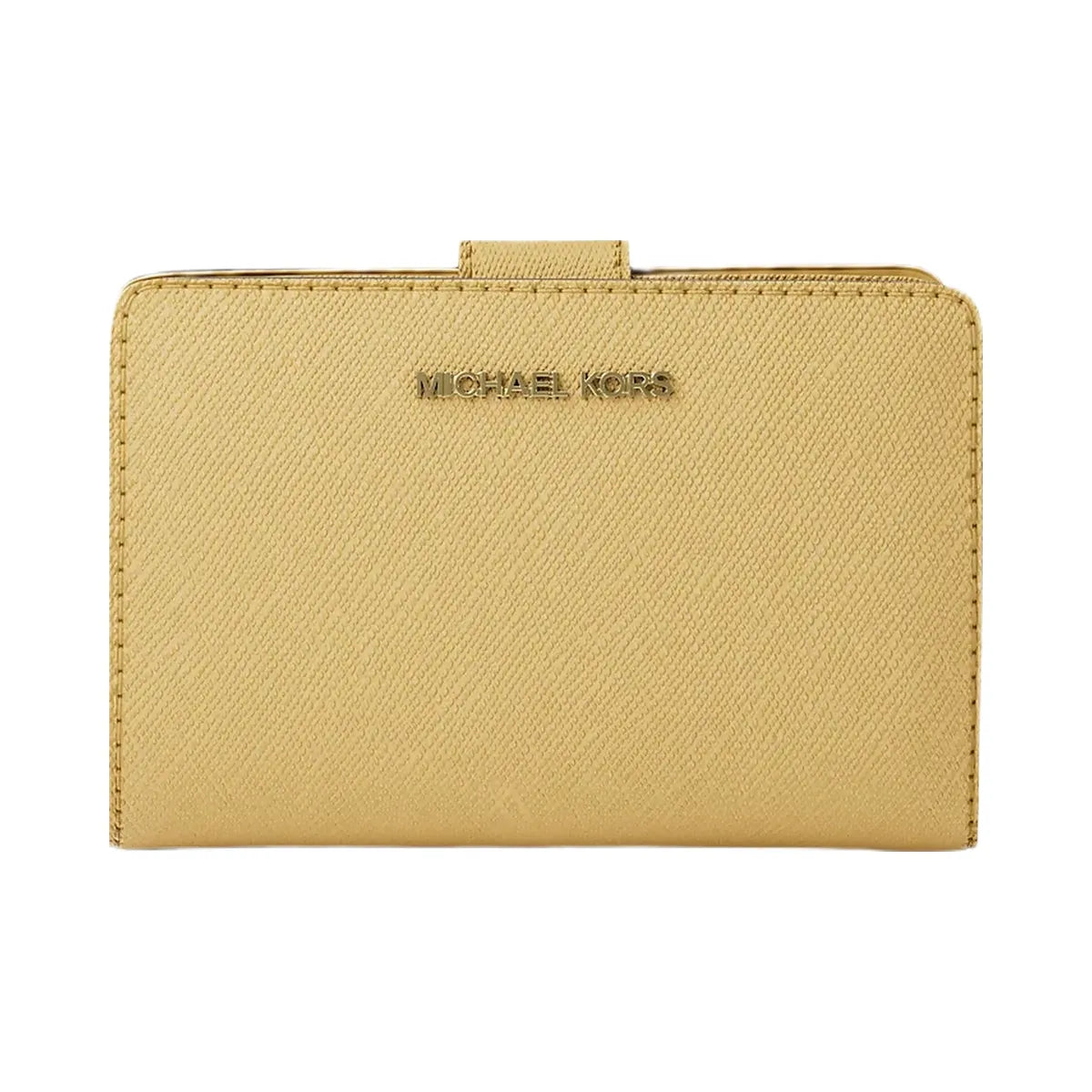 Michael Kors Medium Crossgrain Leather Wallet Honey