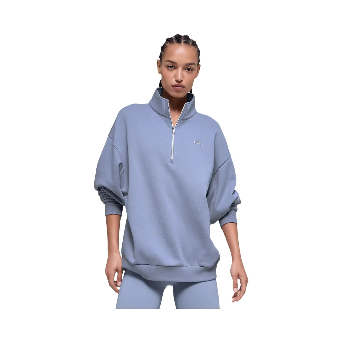 Alo Women's Accolade 1/4 Zip Pullover - Winter Frost
