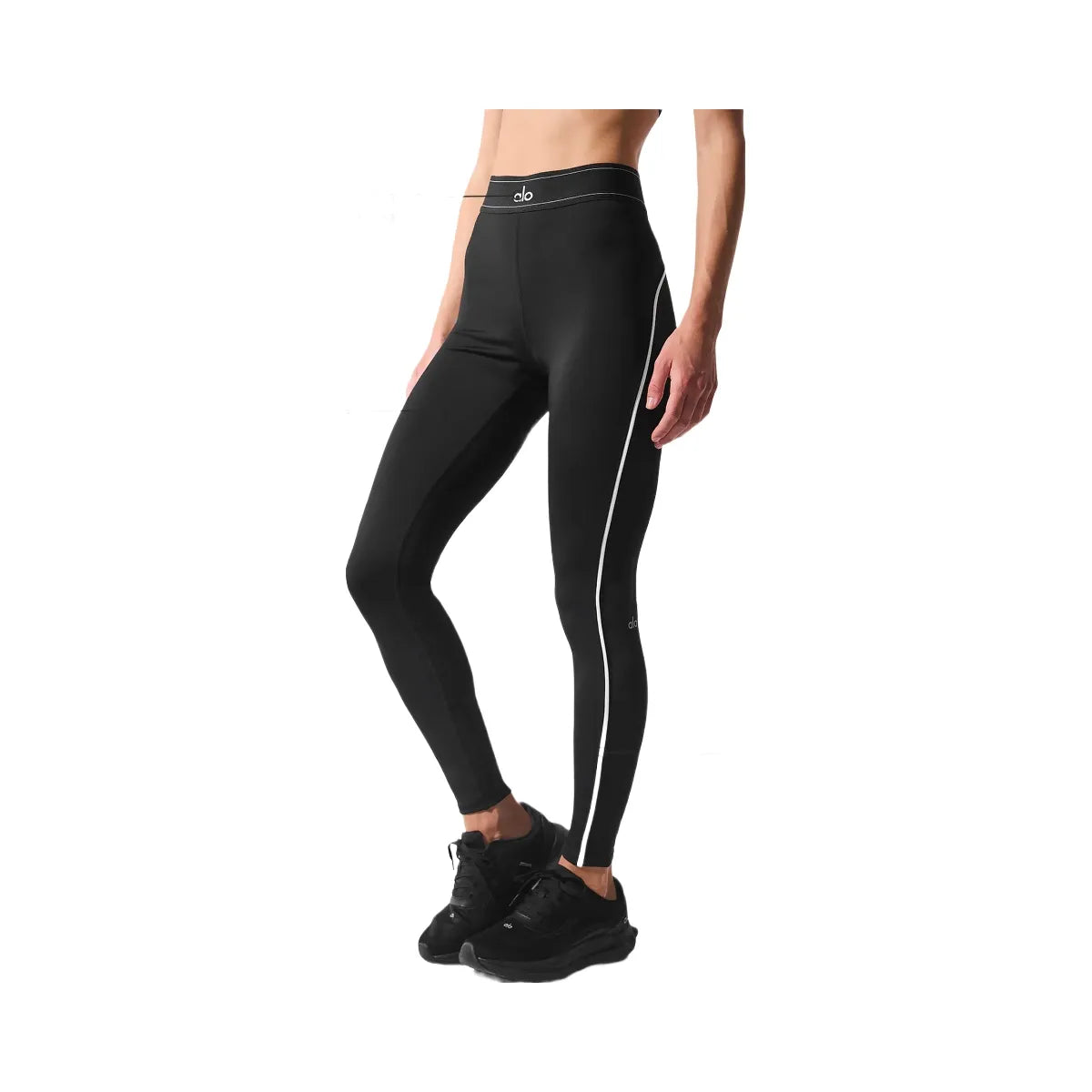 Alo Women's Airlift High-Waist Suit Up Legging - Black/White