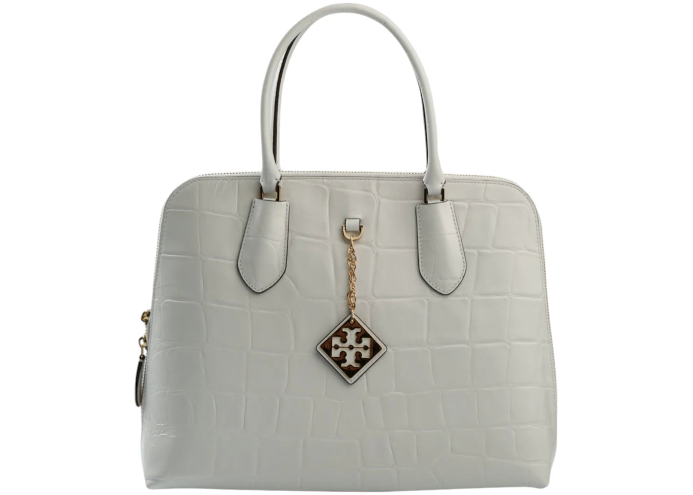Tory Burch Embossed Swing Bag Optic White