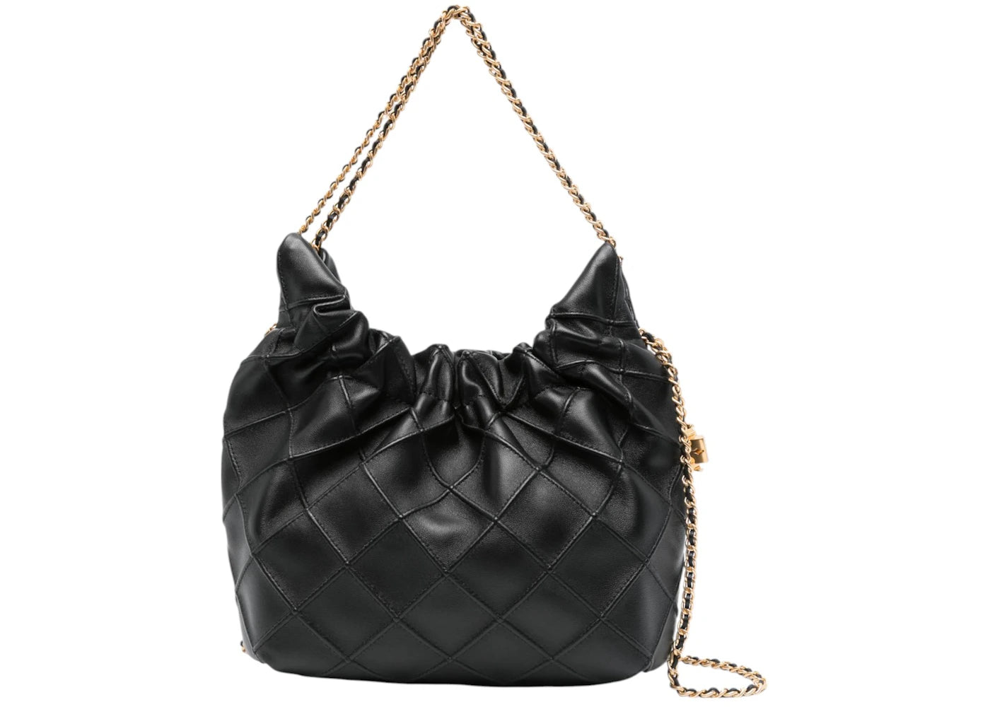 Tory Burch Fleming Mini Hobo Bag Black