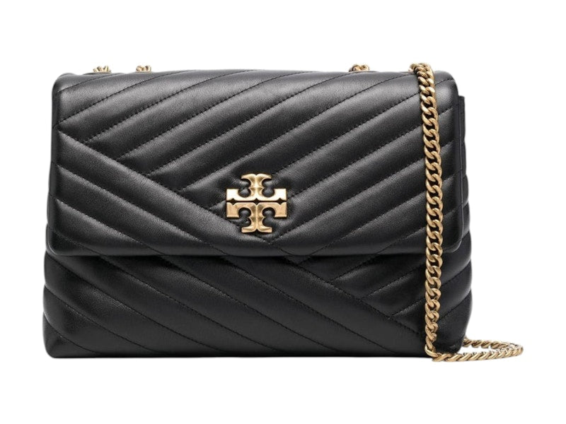 Tory Burch Kira Chevron Convertible Shoulder Bag Black