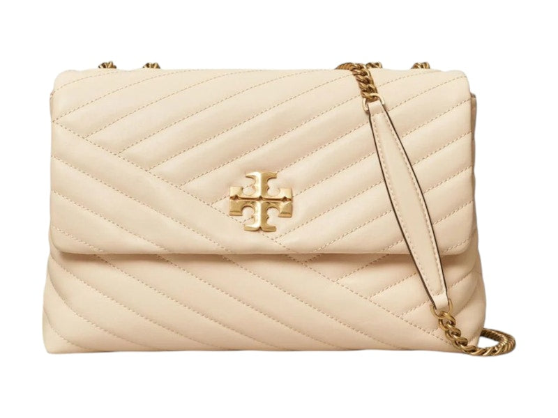 Tory Burch Kira Chevron Convertible Shoulder Bag New Cream