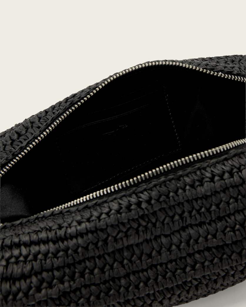 AllSaints Luna Micro Woven Bag Women's Black Women's