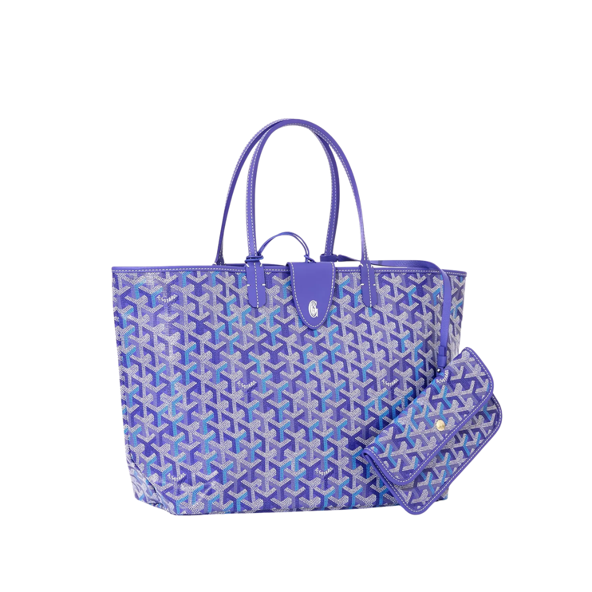 Goyard Saint Louis Pm Bag Multicoloured Multicoloured Blueberry Purple