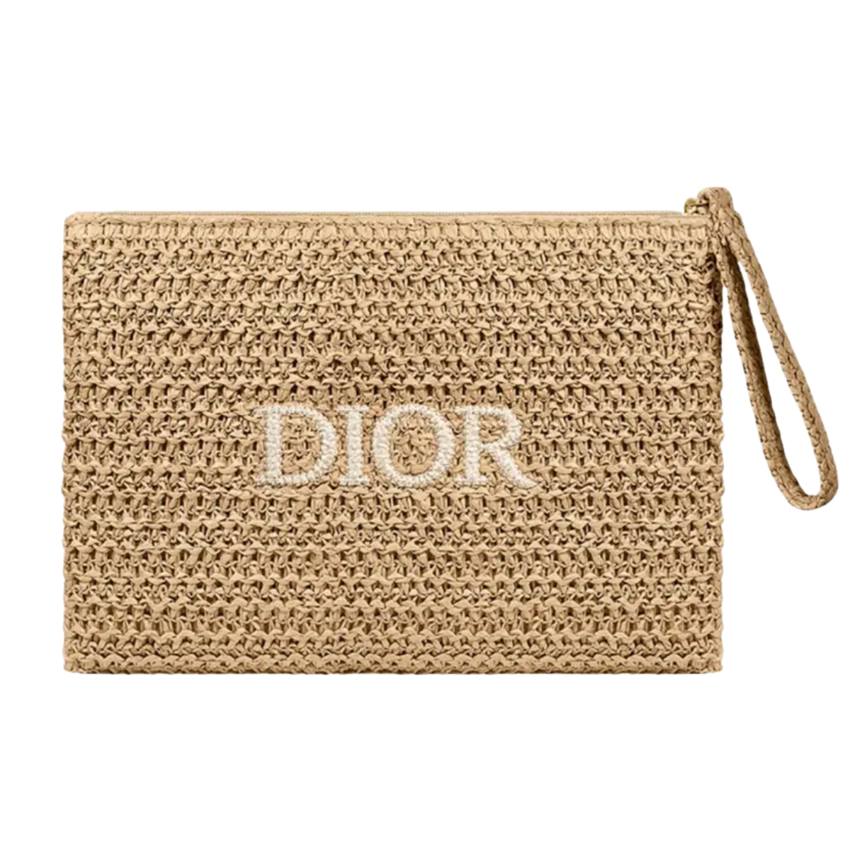 Dior Raffia Clutch