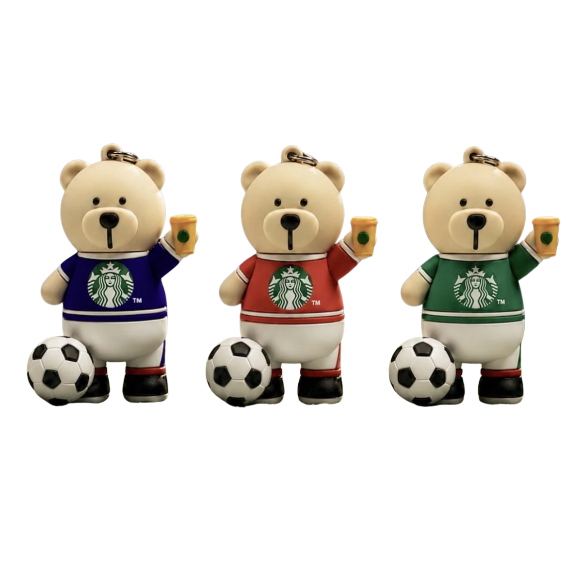 Starbucks Bearista World Cup Themed Keychains
