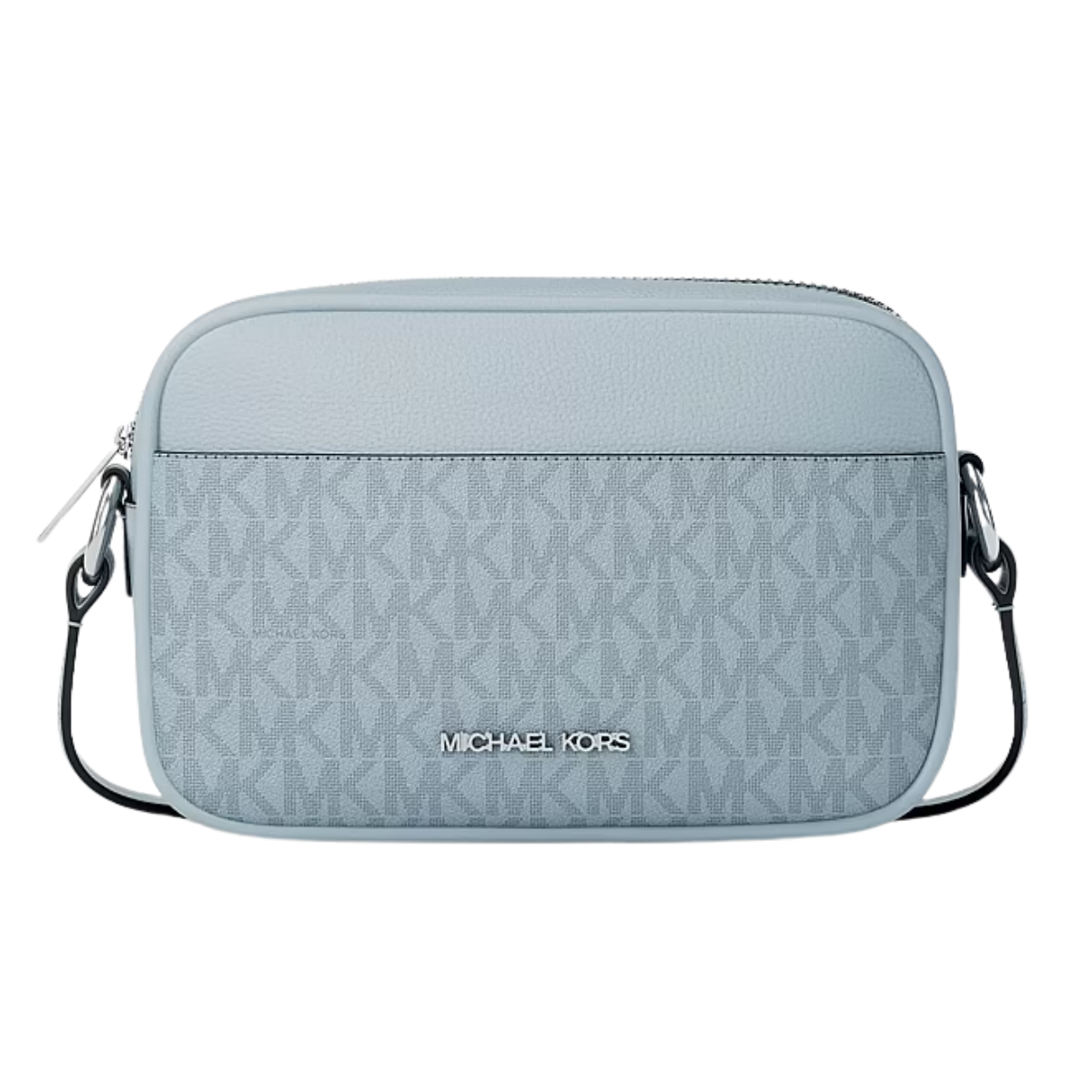 Michael Kors Jet Set Travel Small Signature Logo Camera Crossbody PALE OCEAN Bag
