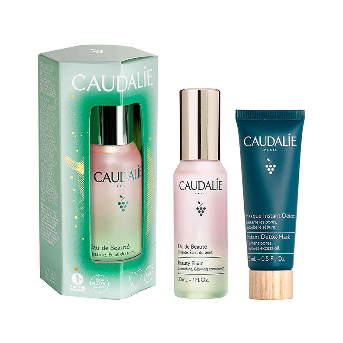 Caudalie Beauty Elixir & Detox Mask (2 pcs) - Caudalie