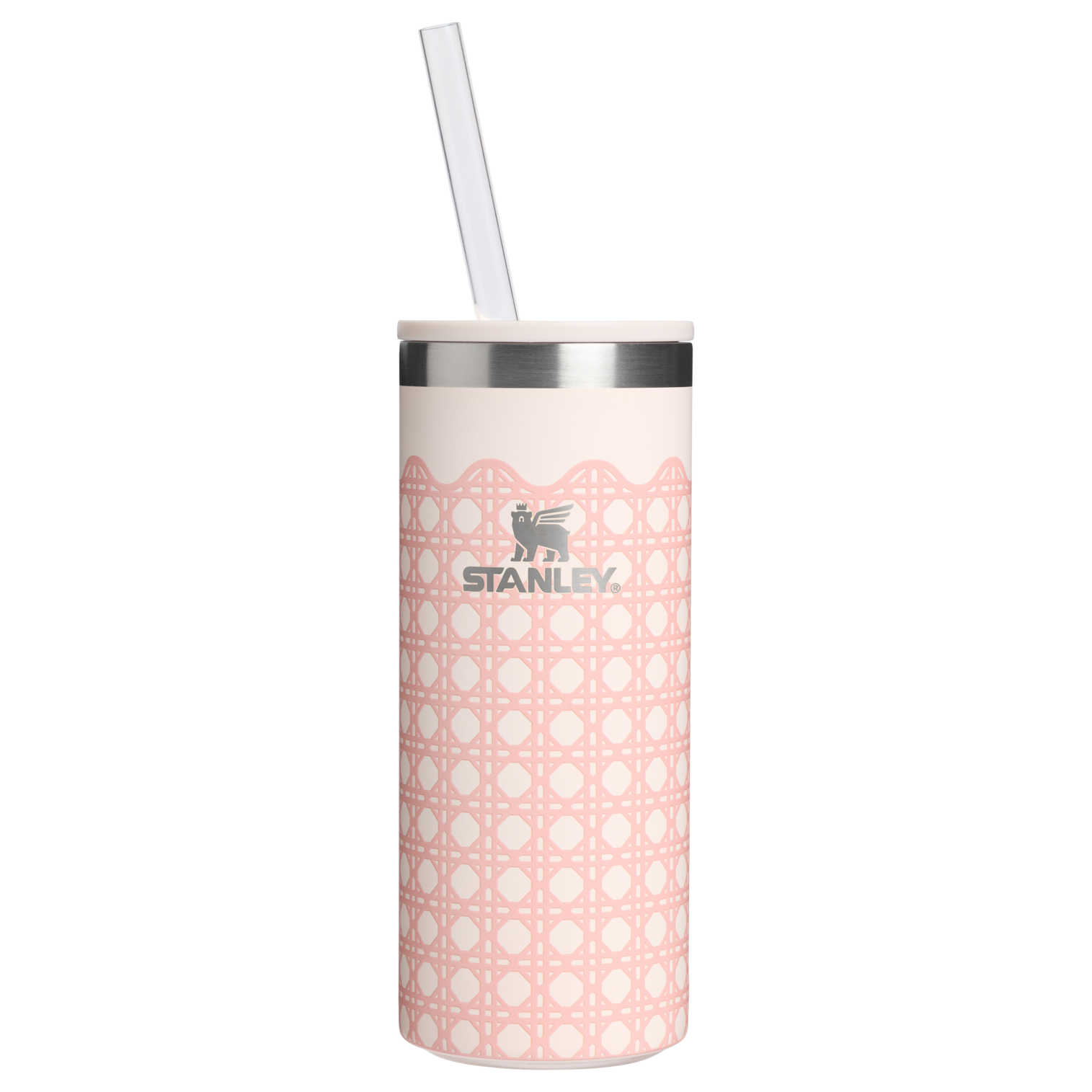 Stanley The Everyday Slim Can Cooler Cup | 10 OZ Rose Quartz Rattan