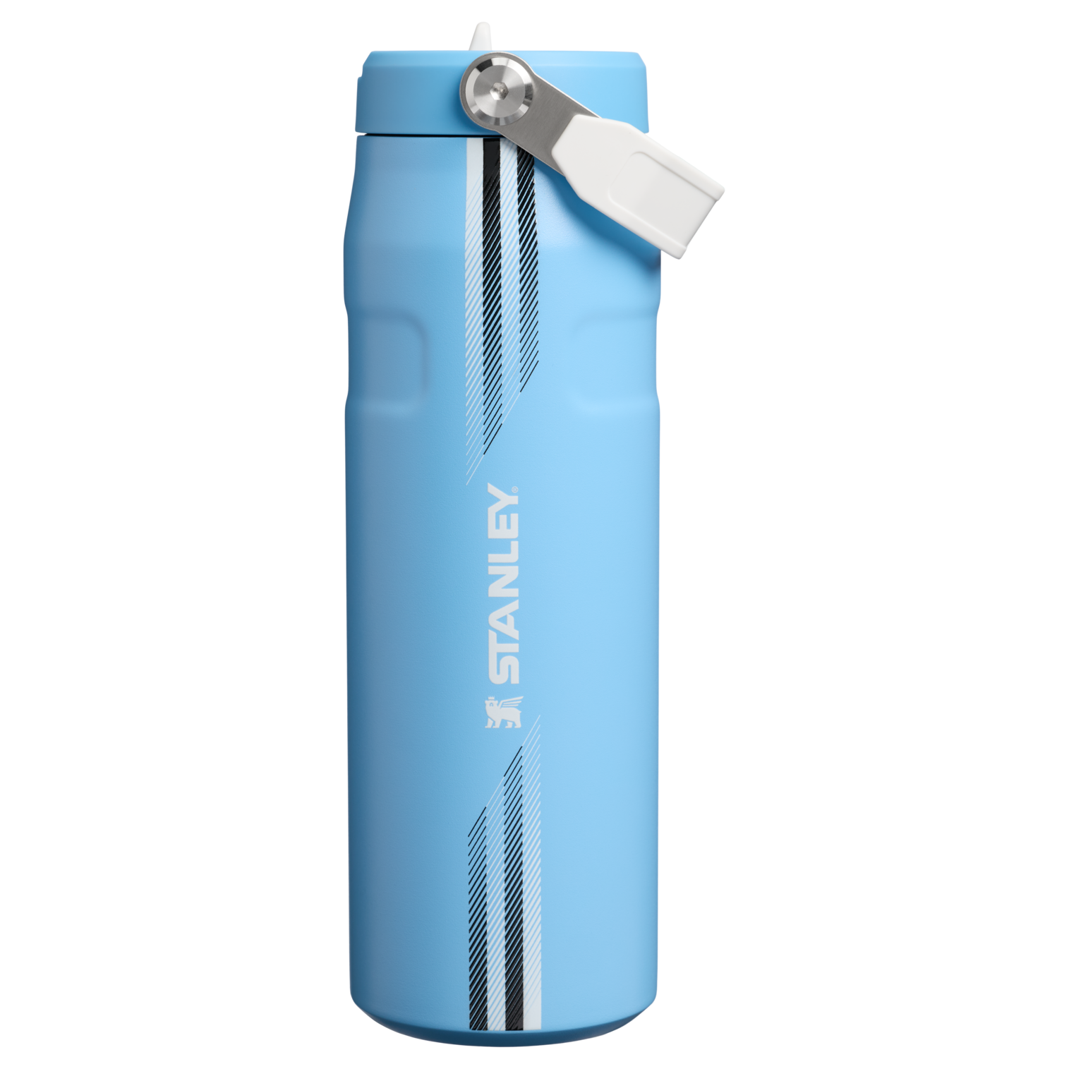 Stanley The Country Collection IceFlow Aerolight Flip Straw Bottle | 24 OZ Team Light Blue White