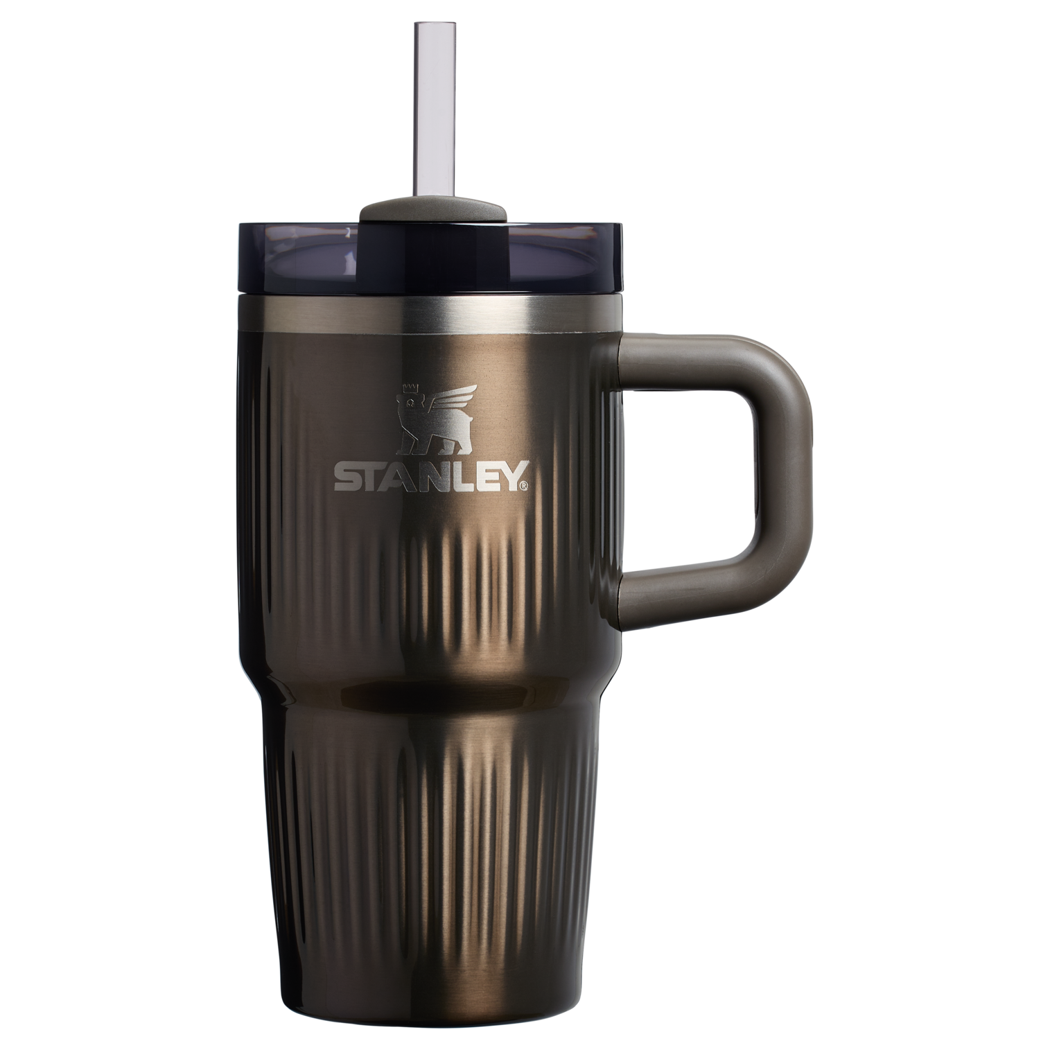 Stanley The Quencher H2.0 Fluted Tumbler with Handle 20 OZ Gunmetal Shine
