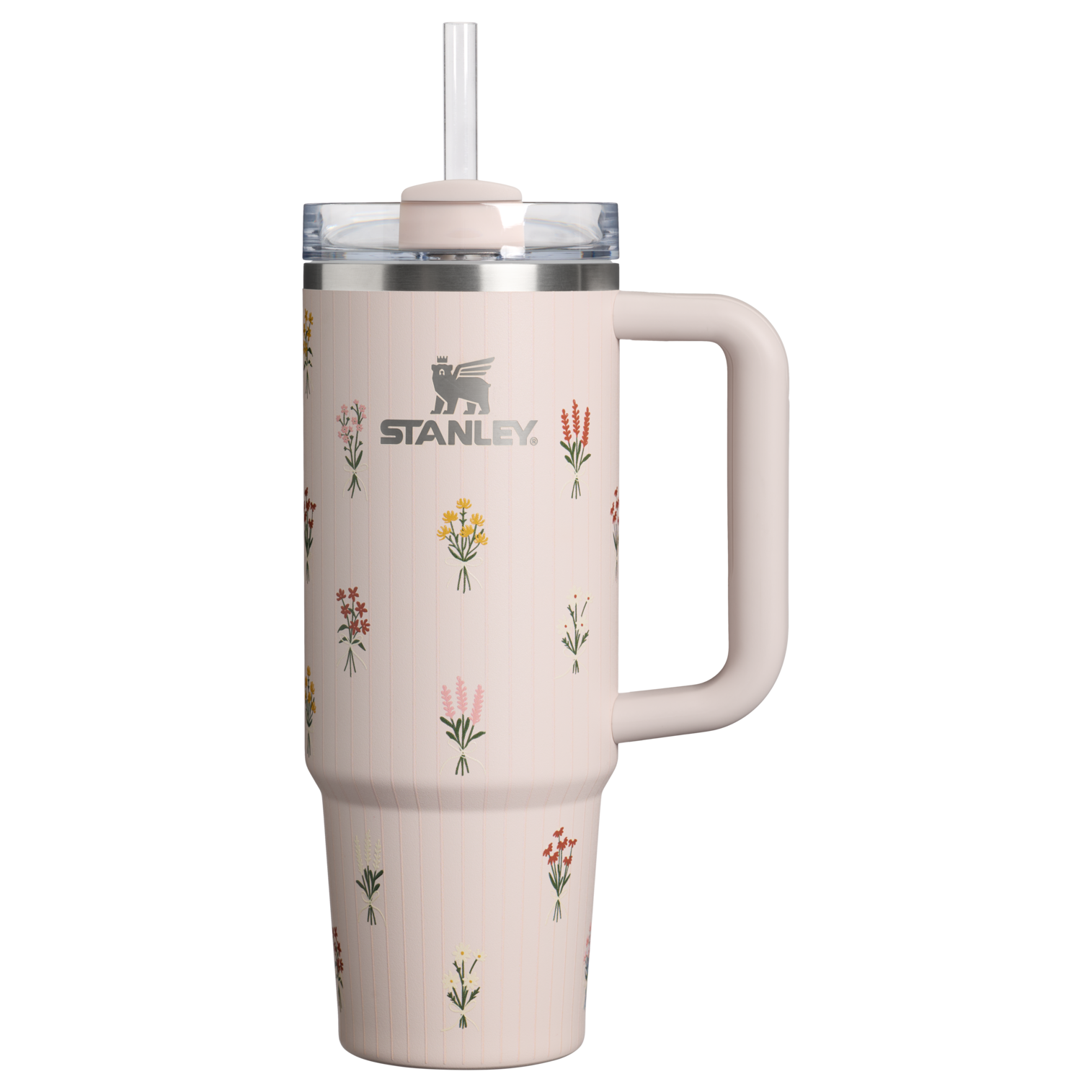 The Quencher H2.0 Flowstate Tumbler | 30 OZ Rose Quartz Bouquets