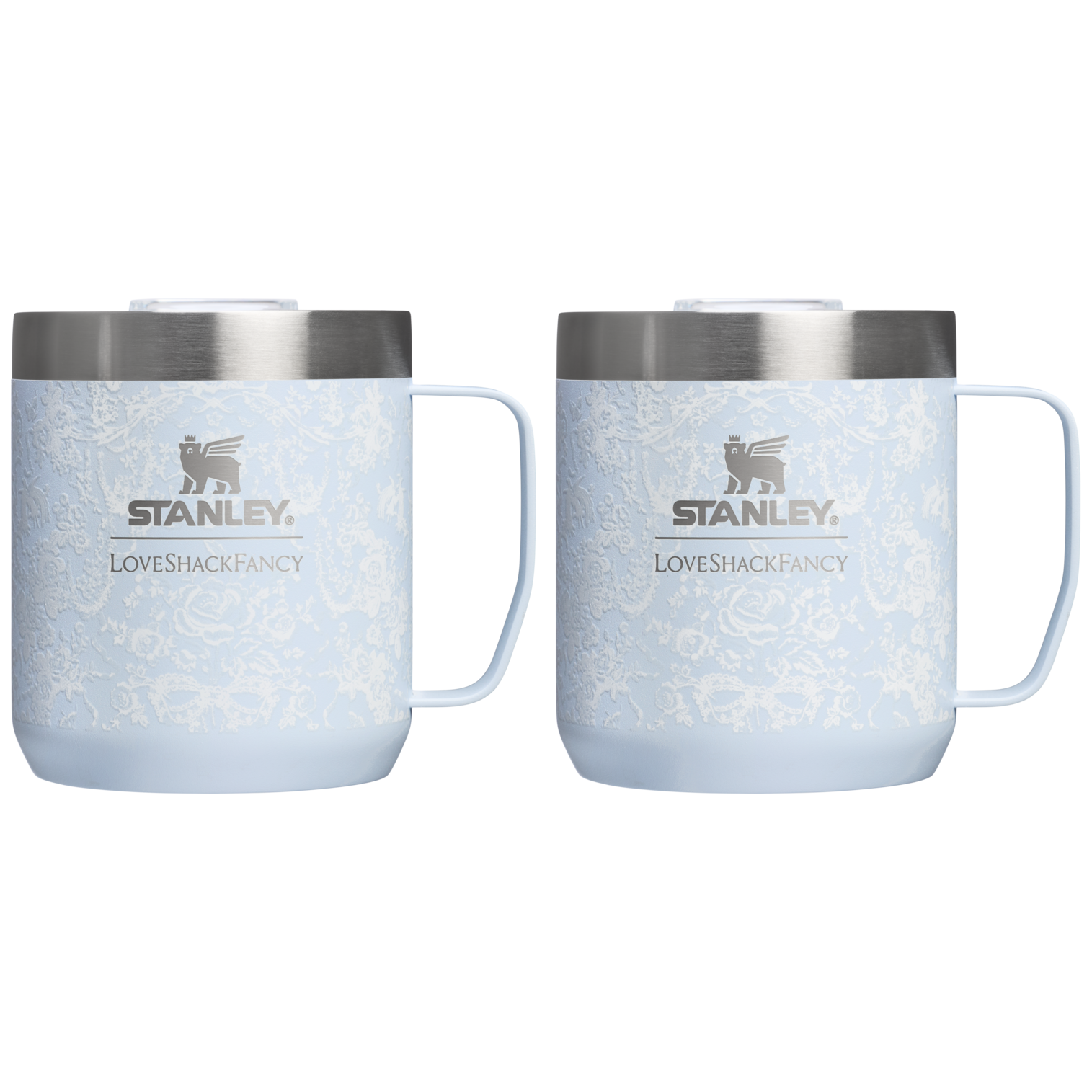 Stanley Stanley 1913 x LoveShackFancy Holiday Everyday Camp Mug Set Toscana Toile Alpine Blue