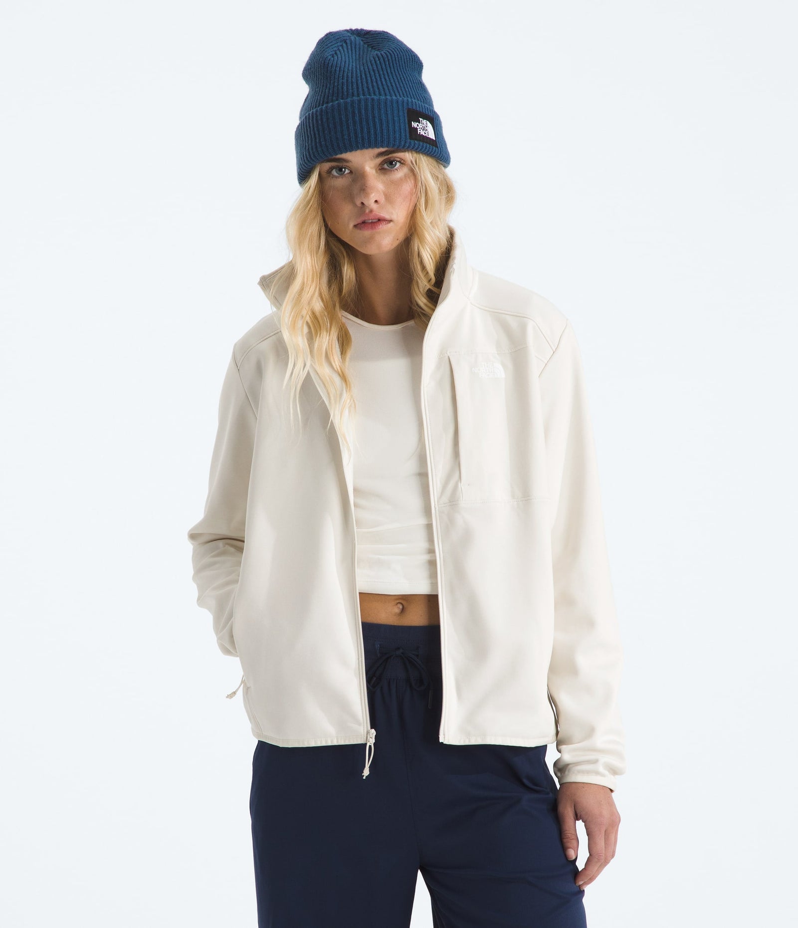 The North Face Women’s TNF™ Performance Fleece Full-Zip Jacket White Dune
