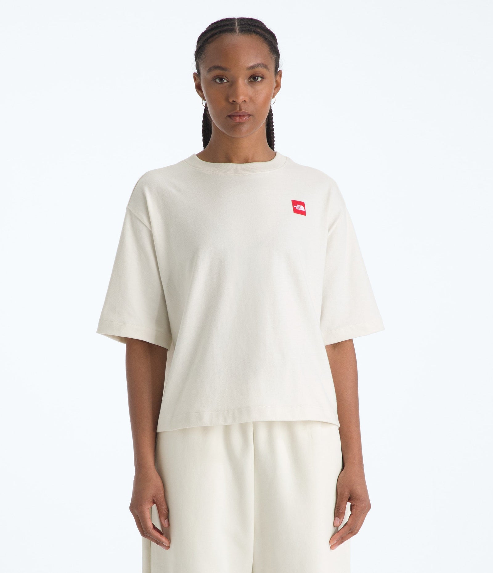 The North Face Women’s TNF™ Red Box Short-Sleeve Boxy Tee White Dune