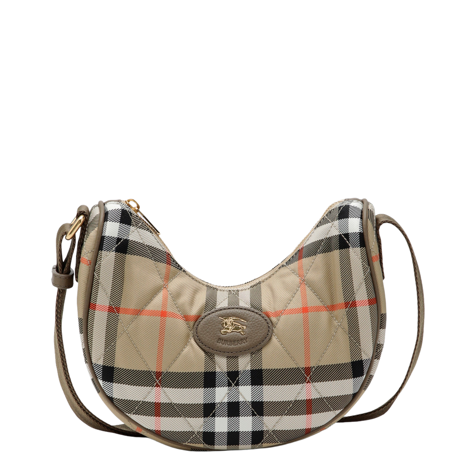 Horseshoe Small Nylon Crossbody - Sand Beige