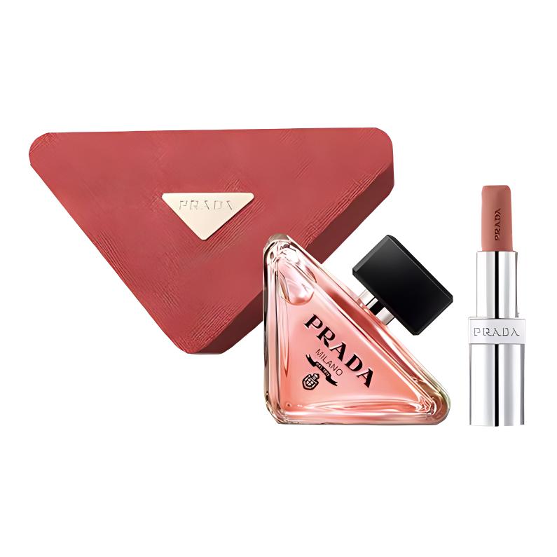 Prada Vivid Layered Lightweight Lipstick Perfume Sets Eau De Parfum Amber White Musk 590144181