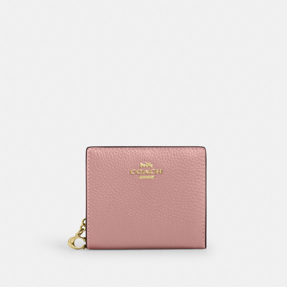 Coach Snap Wallet Gold Carnation