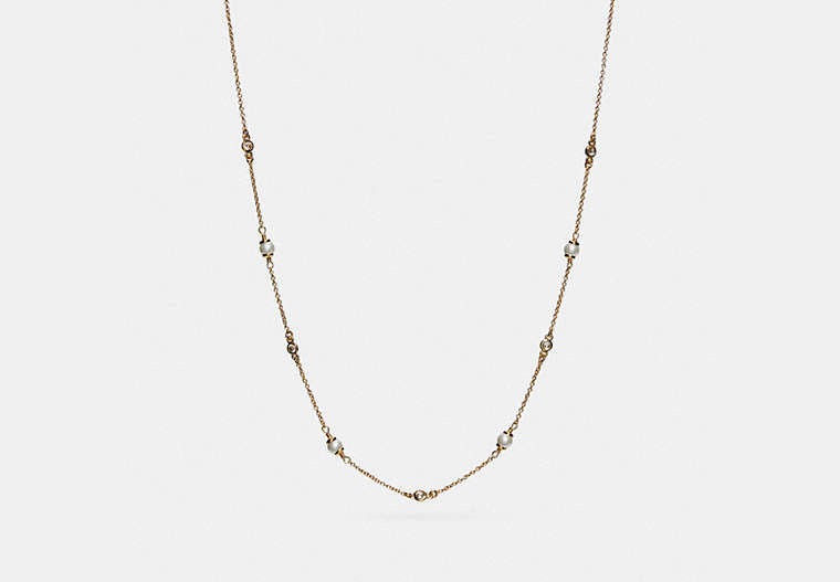 Sculpted C Pearl Necklace