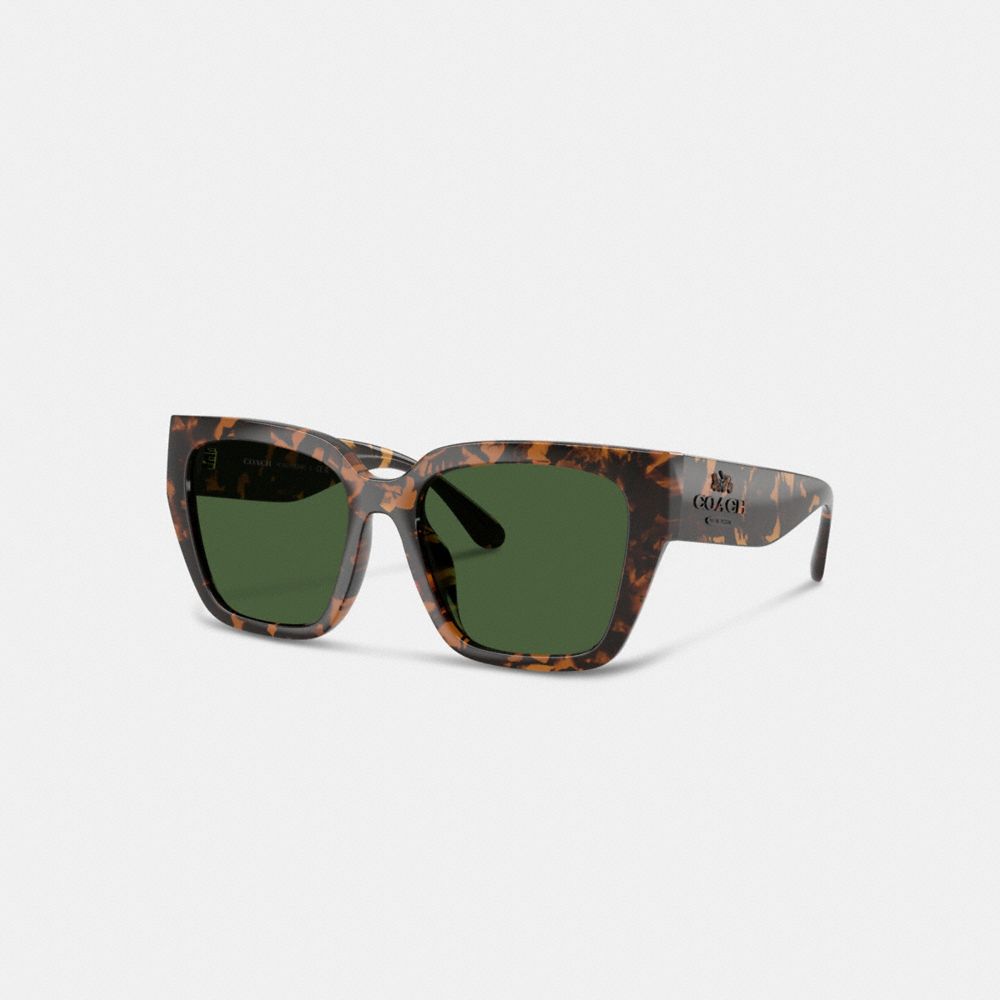 Coach Oversized Cat Eye Sunglasses Dark Tortoise