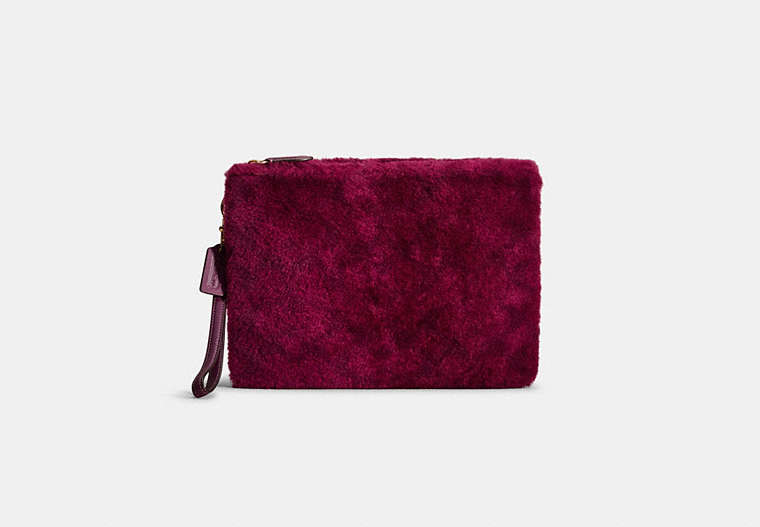 Restored Charter Pouch In Signature Shearling