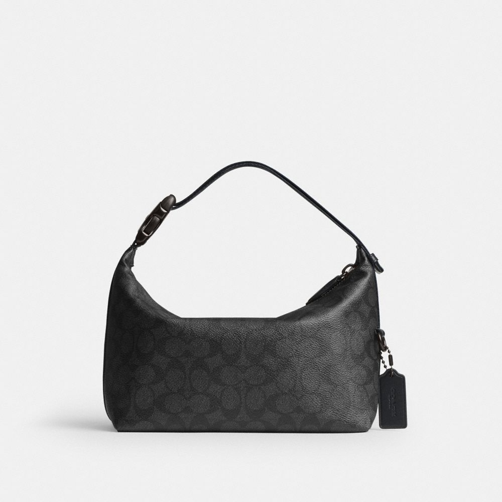 Coach Travel Kit With Speedclip In Signature Canvas Charcoal
