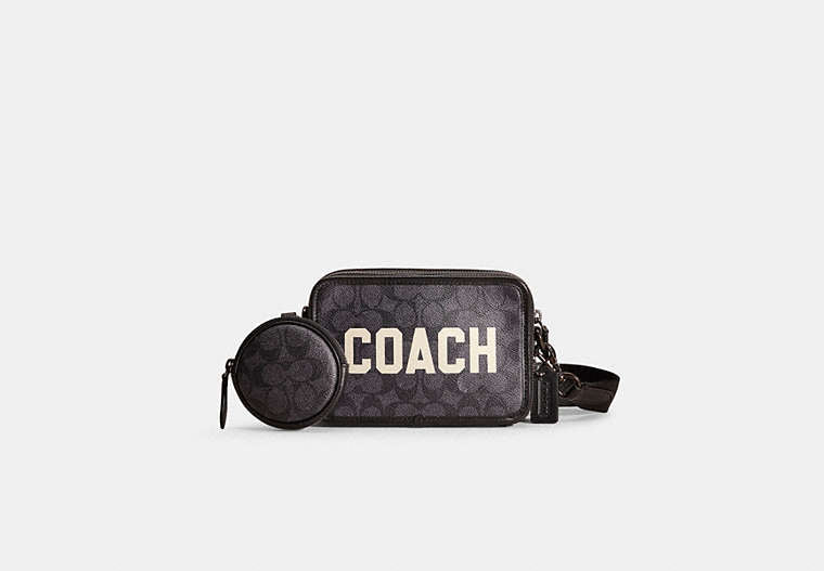 Restored Charter Crossbody In Signature Canvas With Coach Graphic