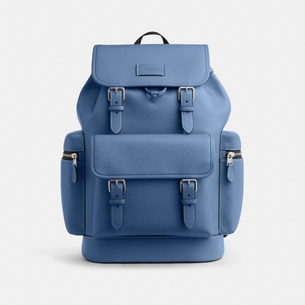 Coach Sprint Backpack Silver Light Denim