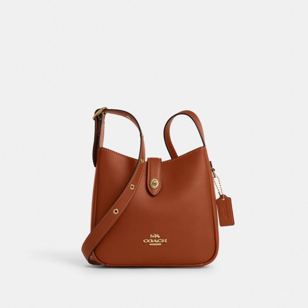 Coach Hadley Mini Crossbody Bag Gold Tan
