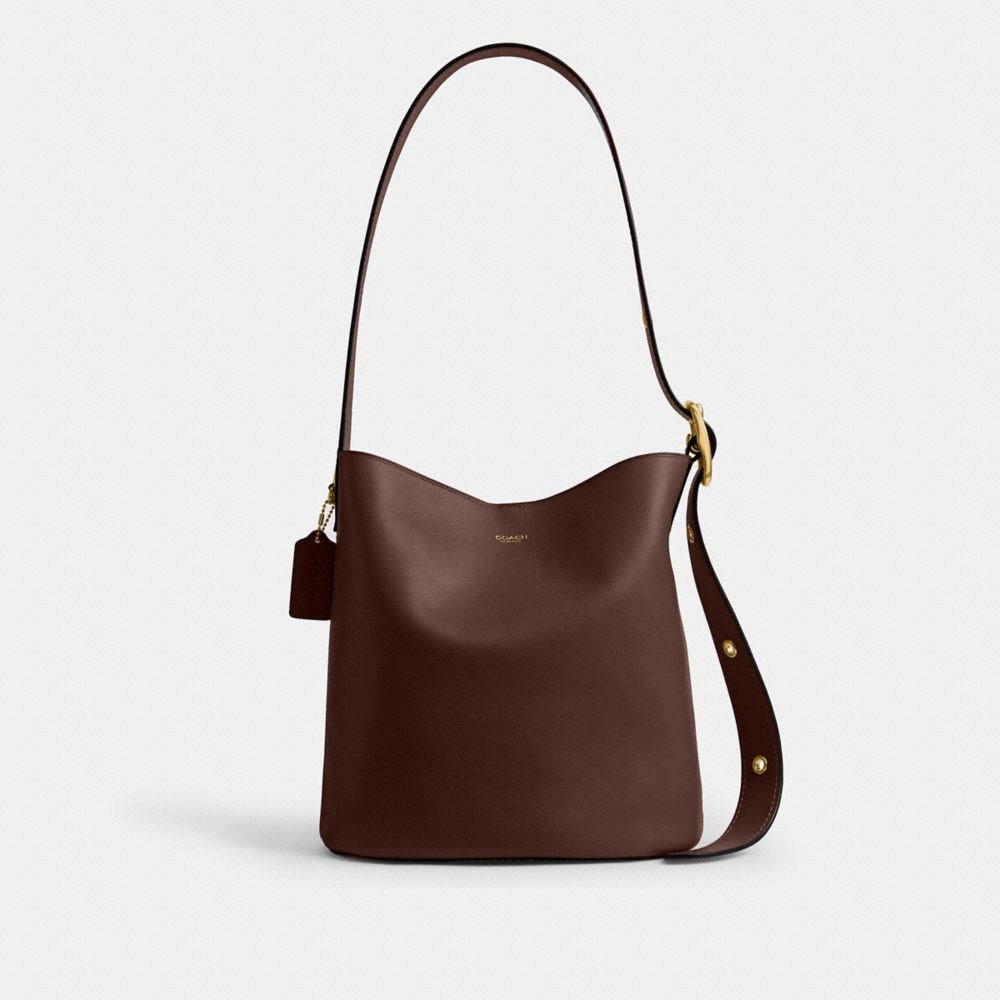 Coach Bleecker Bucket Bag Brass Maple
