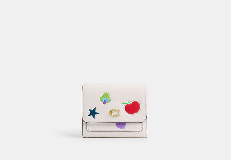 Mila Small Flap Wallet With Sticker Print