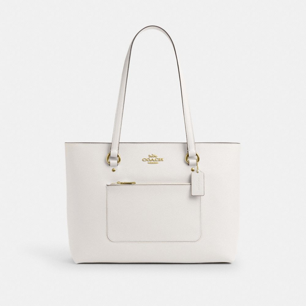 Coach Station Tote Bag Gold Chalk