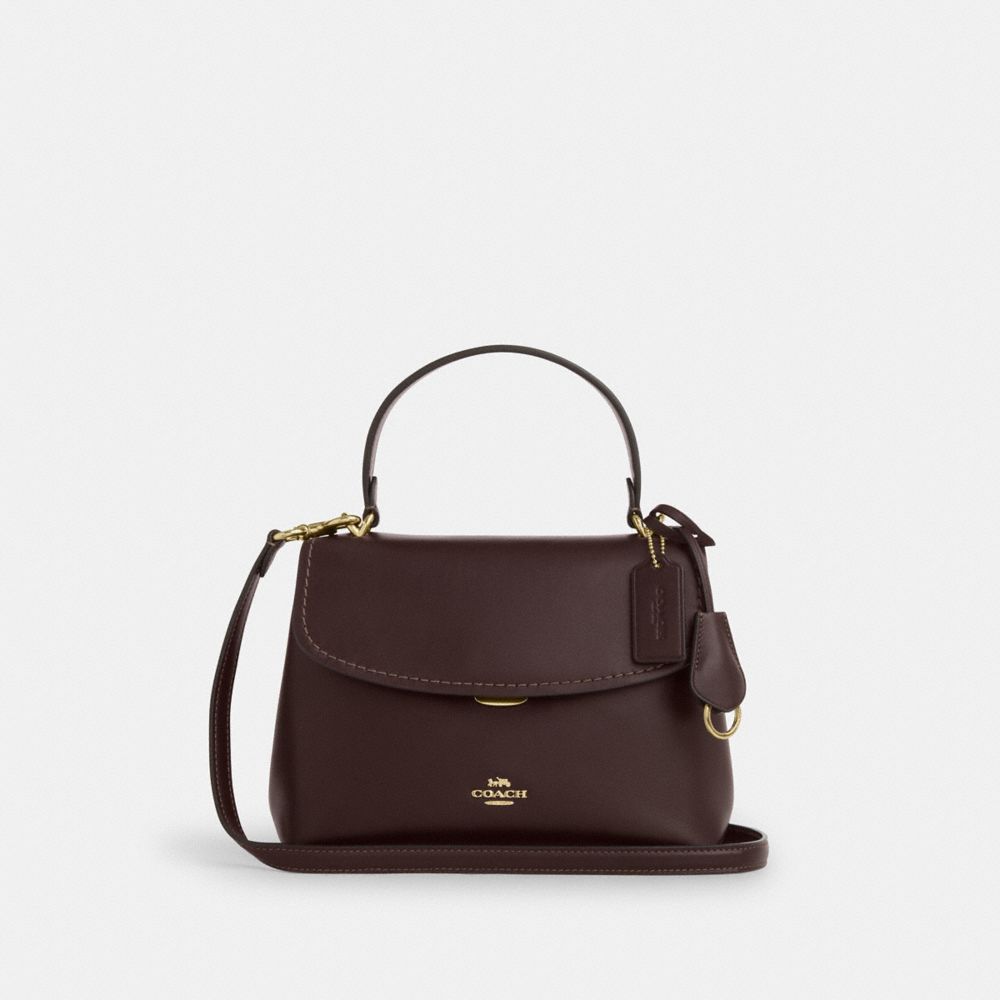 Coach Emory Top Handle Bag Gold Espresso