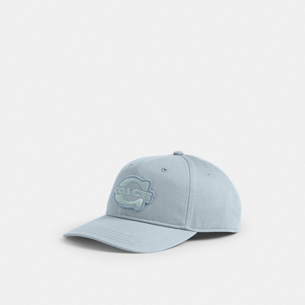 Coach Soho Flat Brim Baseball Hat Sea Mist