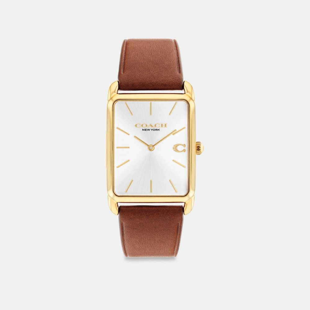 Coach Elliot Watch, 32 Mm X 26 Mm Saddle