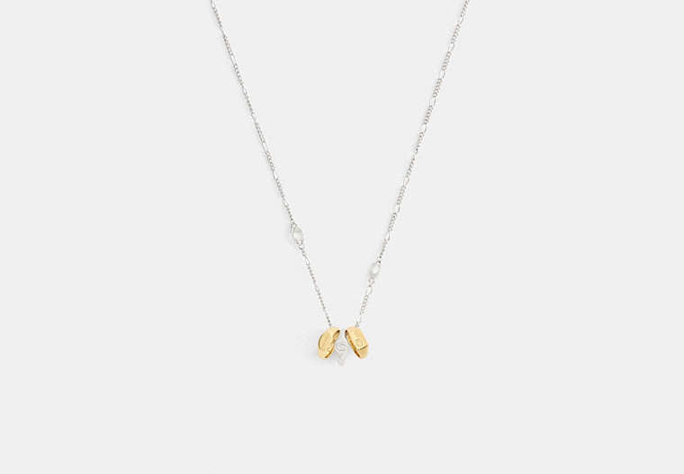 Signet Ring Rondell Pendant Necklace