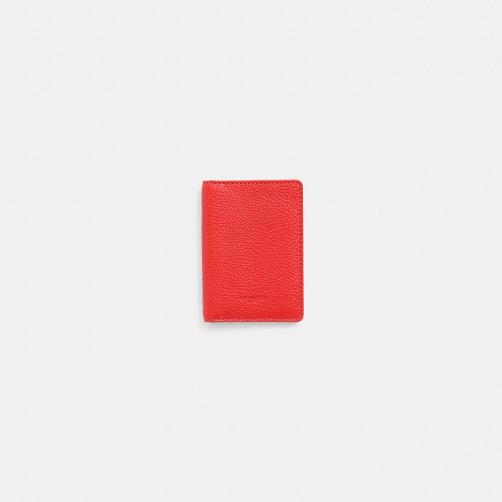 Coach Restored Card Wallet Electric Coral Electric Red