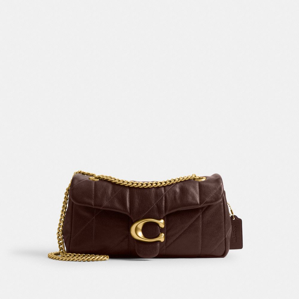 Coach Tabby Shoulder Bag 26 With Quilting Brass Maple
