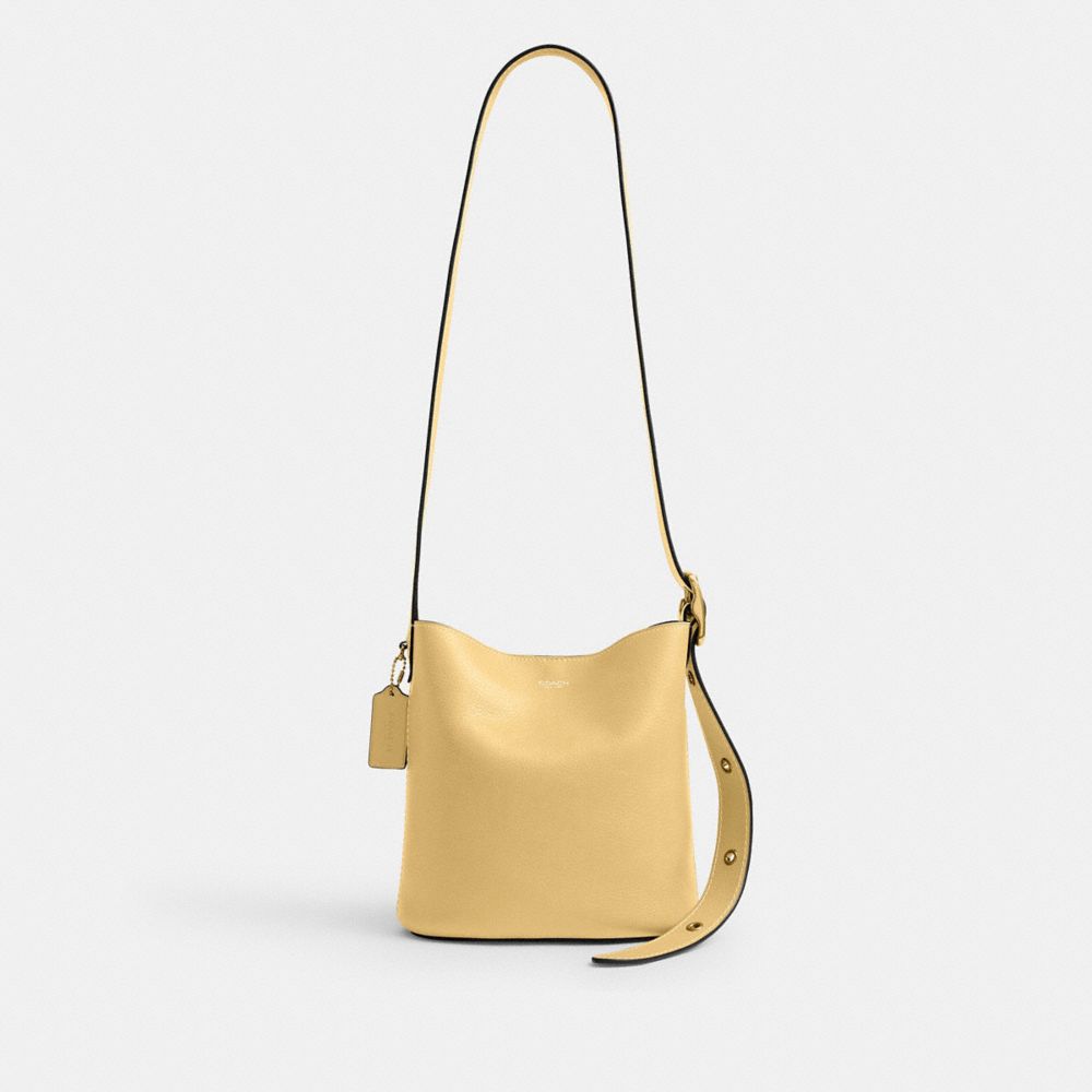 Coach Bleecker Bucket Bag 21 Brass Vanilla
