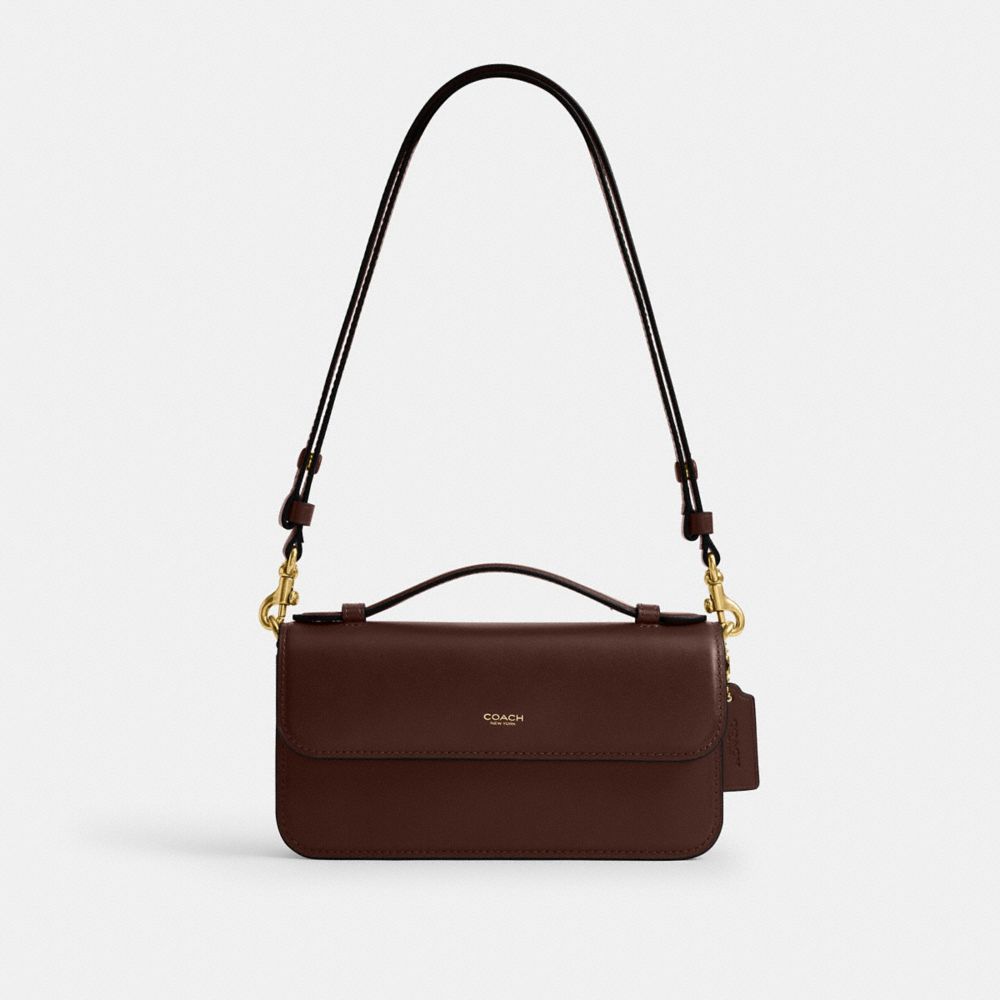 Coach Elora Top Handle Crossbody Bag Brass Maple