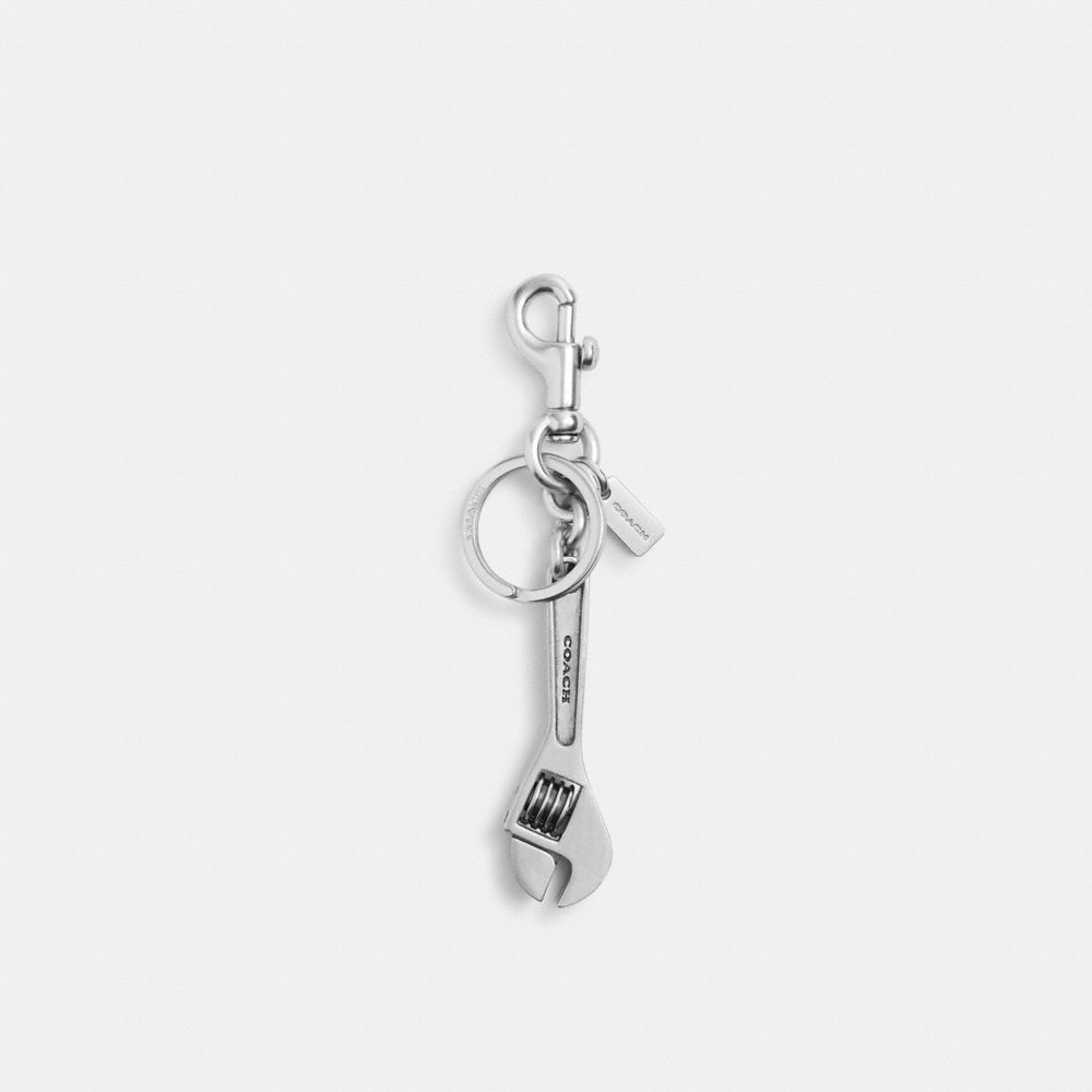 Coach Wrench Bag Charm Silver
