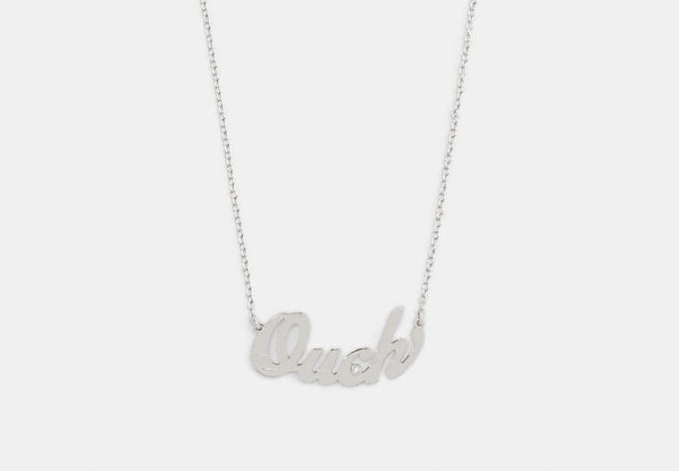Ouch Nameplate Necklace
