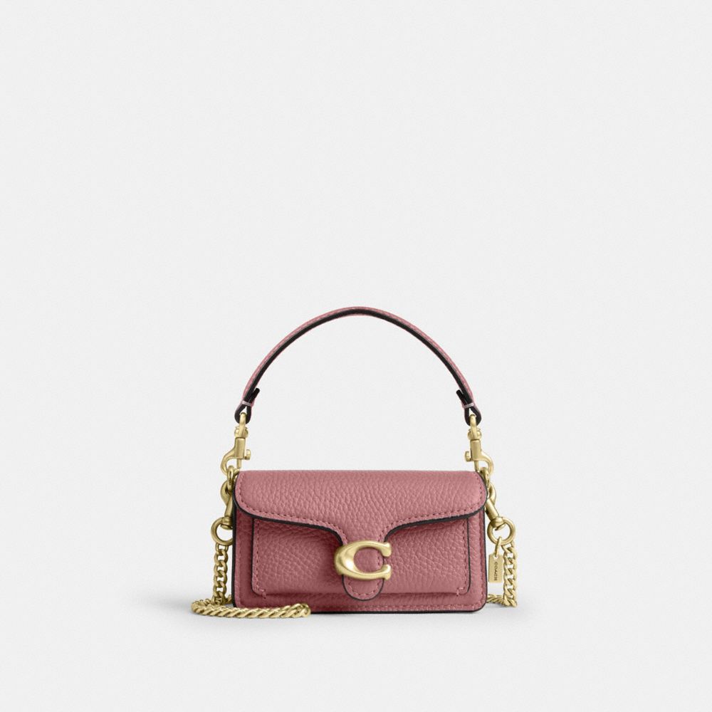 Coach Tabby Bag Charm Brass Peony