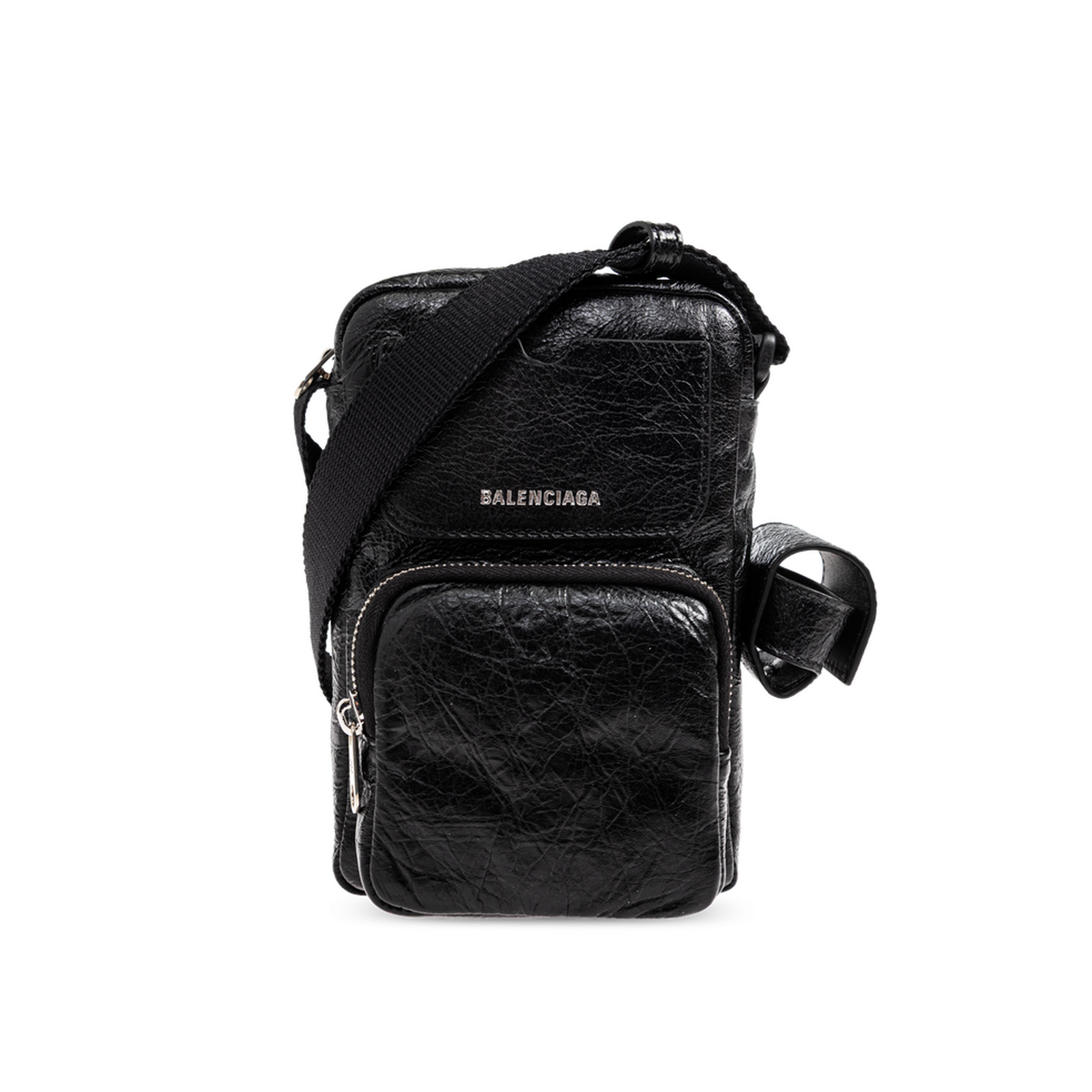 Superbusy Lambskin Crossbody Bag - Black