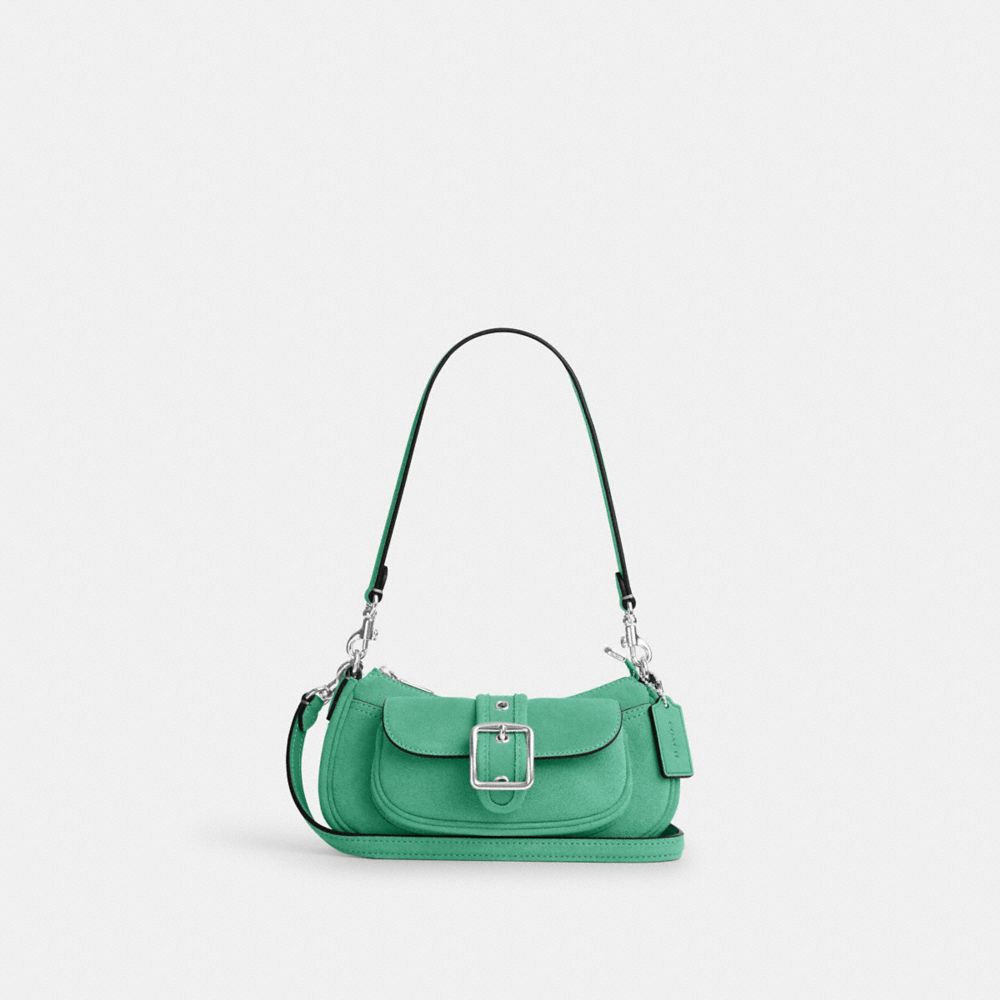 Coach Ashton Mini Shoulder Bag Silver Mint